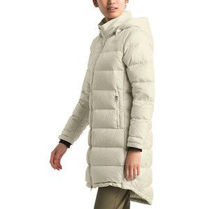 The North Face Metropolis III Down Jacket Parka in Vintage White